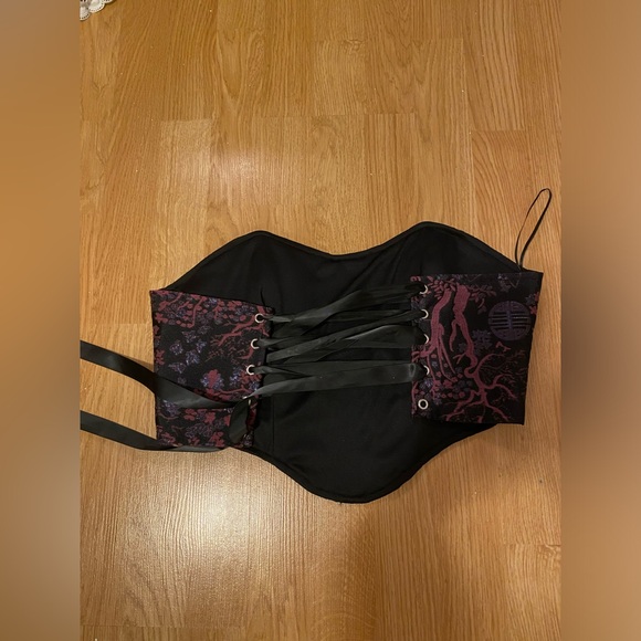 Envy corset, size small, purple and black - Picture 2 of 3